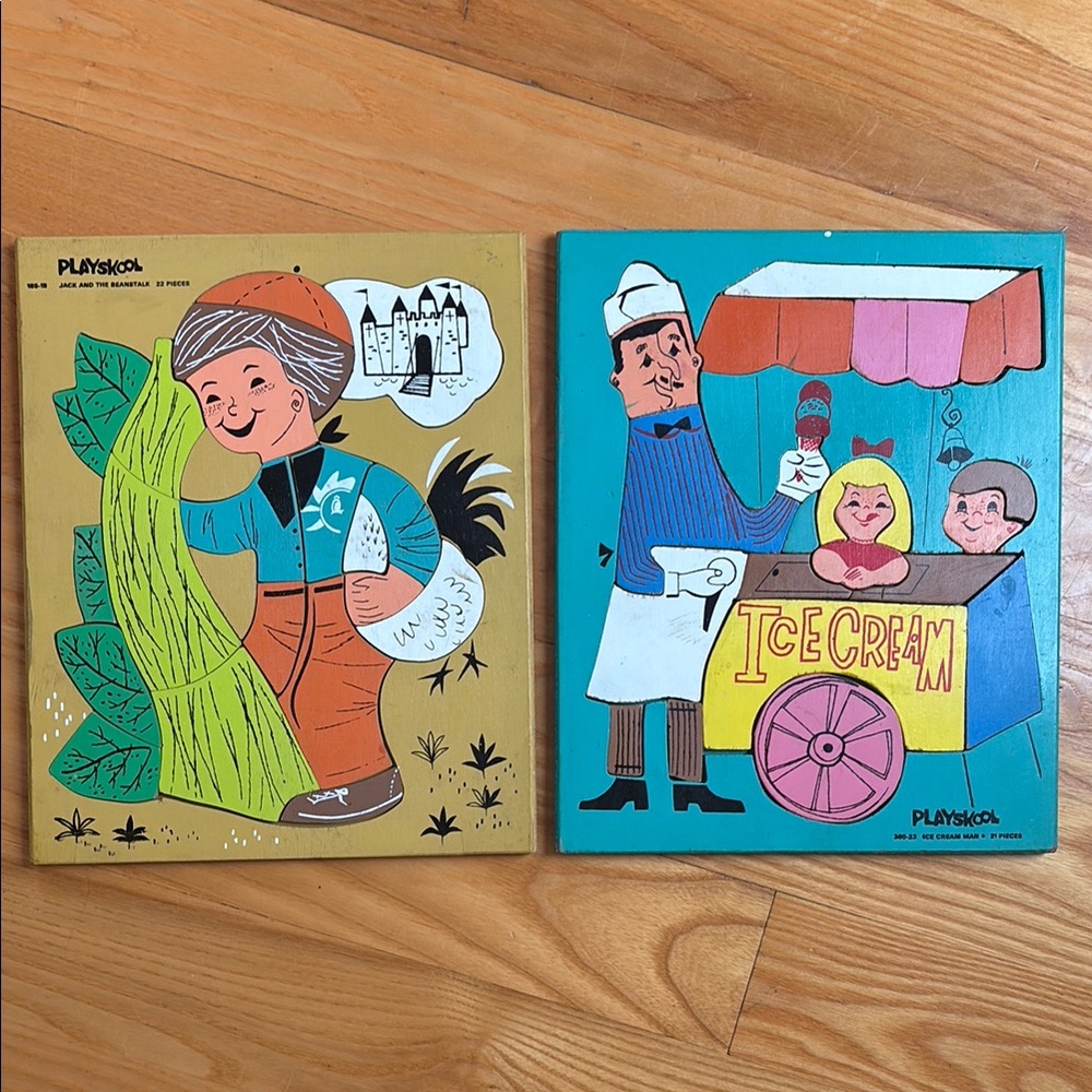 Vintage Playskool Puzzle Set